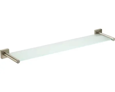 Produktbild von Wandablage Sky aus Metall, Nickel-matt, zum Kleben oder Schrauben, 63,5x14,5x4,5 cm