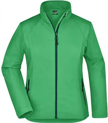 Produktbild von James+Nicholson JN1021 | Ladies` Softshell Jacket / Leicht tailliert - Farbe: Green - Größe: S