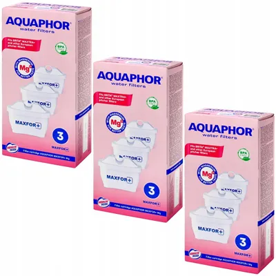Produktbild von Aquaphor Maxfor+ Mg Filterkartusche 9 Stück.