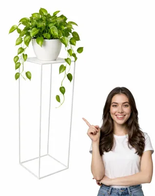 Produktbild von Anwicar Blumenständer Pflanzenständer Metall Weiß 100x24x24 cm