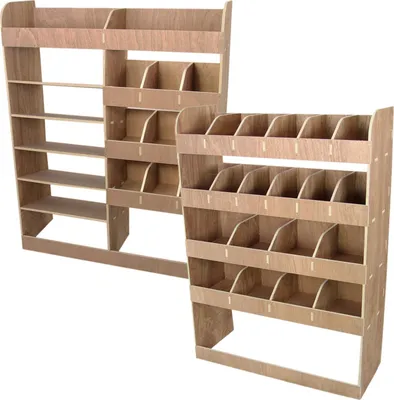 Obrázek produktu pro Monster Racking 25473, 4 police/polic, Překližka, Dřevo, Přírodní dřevo, 924 mm, 380 mm