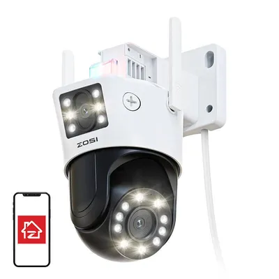 Produktbild von IP Außenkamera ZOSI C298 WiFi Schwenk-Neige 6MP Dual IP66