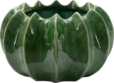 Immagine prodotto di Cachepot Cactus Ø22x13,5 cm in Vetroceramica Verde