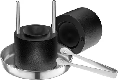 Zdjęcie produktu dla Zestaw do wyciskania kul lodowych SucceBuy, aluminium lotnicze, 2,4-calowa wyciskarka do kul lodowych, forma, mata, szczypce, taca, szkło, na imprezy i święta