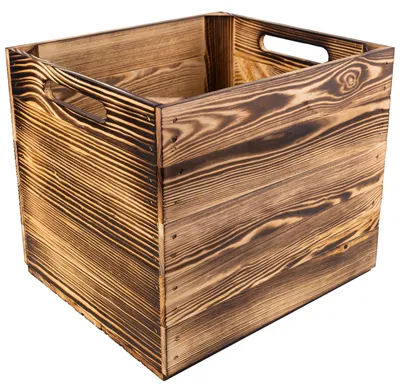 Productafbeelding van Creative Deco Natuurlijke Houten Kist Kallax, 33 x 37 x 33 cm