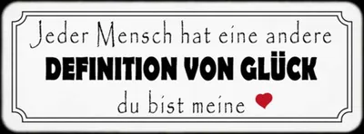 Produktbild von vianmo Holzschild 10x27 cm Jeder andere Definition Glück Dekoration