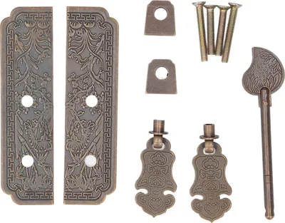 Produktbild von Antiker Griff, Vintage-Design, korrosionsbeständig, exquisites schönes Messing für Schranktür, Schublade
