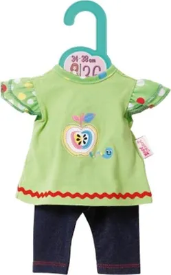 Image de chemise avec leggings 36 cm vert