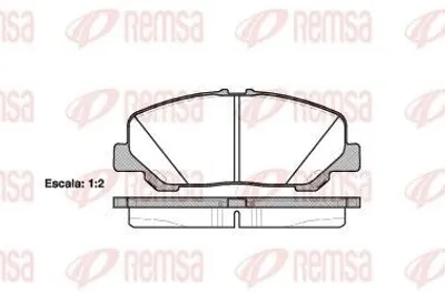 Produktbild von REMSA Bremsbeläge Satz Vorne Bremsklötze für TOYOTA Alphard / Vellfire (H2) 1287.00