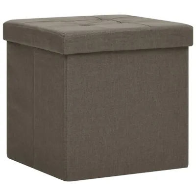 Produktbild von Möbel Hocker - Beistelltisch Couchtisch - mit Stauraum 2 Stk. Braun Leinenoptik Top9579717
