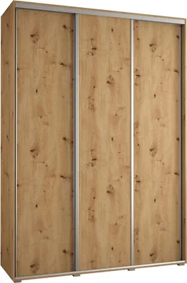 Produktbild von MEBLE KRYSPOL Davos 1 Schrank, drei Türen - 235,2x170x45 cm - Artisan  Artisan Silber
