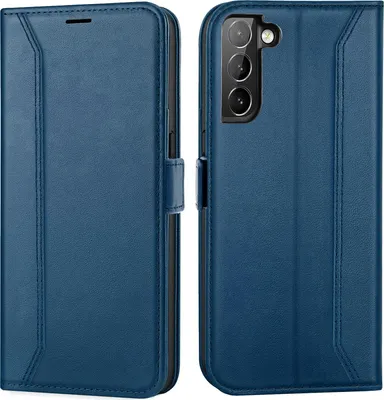 Produktbild von Handyhülle für Samsung Galaxy S22 Hülle Flip Case klappbare Tasche Schutzhülle, Blau