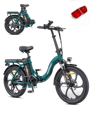 Produktbild von HillMiles E Bike, E-Bike Klapprad mit 36V 13Ah Akku bis zu 80-100km, 20 *3.0 Zoll, 7-Gang SHIMANO, 250W Motor & 25km/h MilePort 1