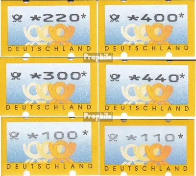 Produktbild von Briefmarken BRD (BR.Deutschland) 1999 Mi ATM3.2, Satz komplett (100, 110, 220, 300, 400, 440) gestempelt Automatenmarke