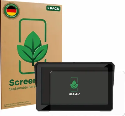 Produktbild von 2x ScreenLeaf Schutzfolie für Carpuride W702S Pro 7" nachhaltiger Displayschutz Display Schutz Folie Klar Transparent