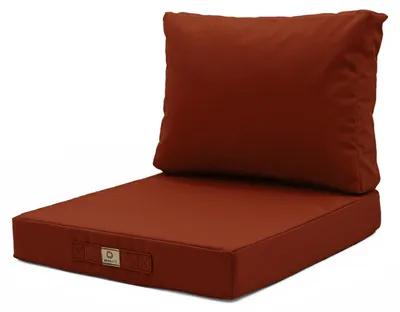 Image de Coussin pour salon de jardin déhoussable 60x60cm Terracotta