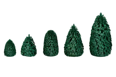 Produktbild von Ringelbaum Winterfichte grün Holzbaum H= 8cm NEU