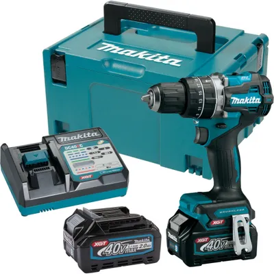 Obrázok produktu pre Príklepová vŕtačka Makita 40V XGT HP002GA201 (2x2,0Ah MAKPAC)