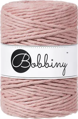 Obrázok produktu pre Bobbiny Macrame Cord 5 mm 100 m Blush Špagát