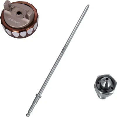 Produktbild von BenBow Solodüse 2,5 mm für Lackerpistole PK80 Hochpräzisionsdüse für Farbspritzpistolen - Aluminium und Edelstahl - Professionelle