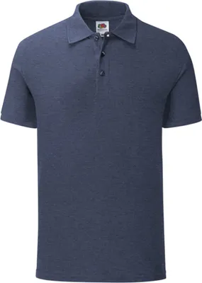 Produktbild von Fruit Of The Loom Herren Poloshirt Iconic RW6516 (M) (Navy meliert)