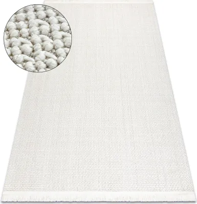 Produktbild von Teppich NANO FH93A Glatt, Schlinge, flach gewebt weiß Weiß 160x220 cm