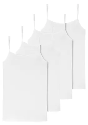 Produktbild von Schiesser Damen Spaghettitop 4-Pack 95/5 Organic Baumwolle - weiss - Größe 44