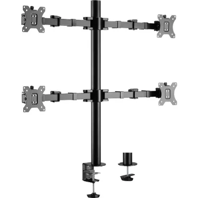 Produktbild von SpeaKa Professional Monitorhalterung SP-MM-540 4 Display(s) 43,2 cm (17) - 81,3 cm (32) Schwarz Drehbar, Höhenverstel