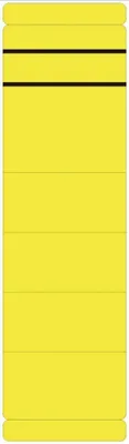 Produktbild von Ordneretikett alpha label - 60 mm Breite x 280 mm Länge - Permanent Kleber - Rechteck - Gelb - Selbstklebend, Beschreibbares Etikett - 10 / Pack