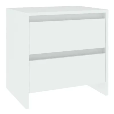 Produktbild von Nachttisch Weiß 45x34,5x44,5 cm Holzwerkstoff