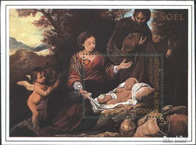 Produktbild von Briefmarken Benin 1996 Mi Block17 (kompl.Ausg.) gestempelt Weihnachten: Gemälde