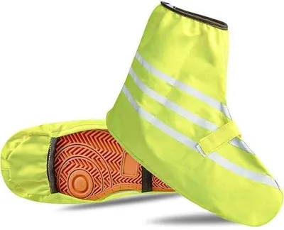 Produktbild von Famanu Fahrrad Überschuhe wasserdicht mit Reflektoren - Regen- und Schmutzschutz