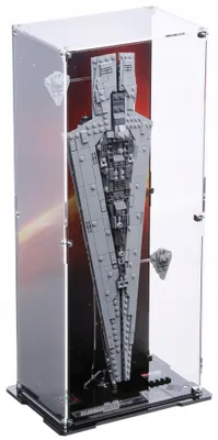 Immagine prodotto di Vetrina espositiva nera con retro stampato per LEGO® 75356 Star Wars – Executor