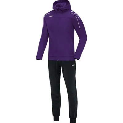 Produktbild von JAKO Unisex Trainingsanzug Polyester Classico mit Kapuze, Farbe:lila, Größe:L