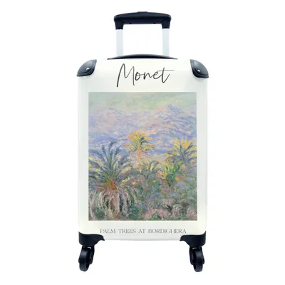 Produktbild von MuchoWow® Koffer Handgepäck Trolley Rollkoffer Kleine Reisekoffer mit 4 Rollen - Monet - Malerei - Alte Meister - Cabin Size < 55x40x23 cm & 55x40x20 cm - Fotokoffer - Kabinenkoffer - Boardgepäck - Reise-Box - Reisekoffer - Reisegepäck - Koffer mit Bild - Trolley für Kinder