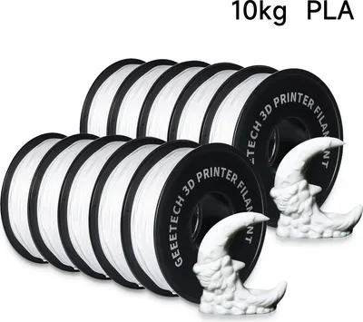 Immagine prodotto di Filamento per stampanti 3D - PLA 1,75 mm - 10 kg - bobina - 343 m - bianco