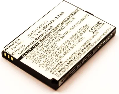 Produktbild von Akku für Olympia Vox Li-Ion 3,7 Volt 1000 mAh schwarz.