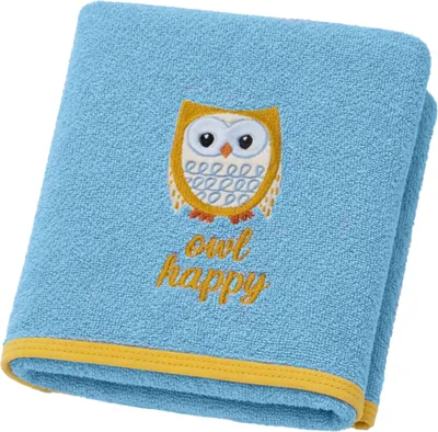 Produktbild von Egeria Kinder Handtuch - Eule 50 x 90 cm hellblau Eule, hellblau