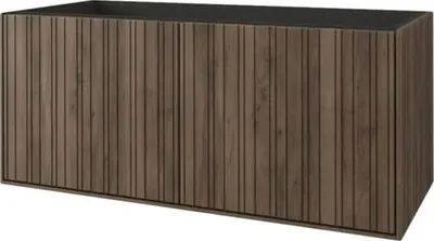 Produktbild von Jungborn Waschbeckenunterschrank SEIMILA BxHxT 100 x 43 x 46 cm Frontfarbe walnuss matt