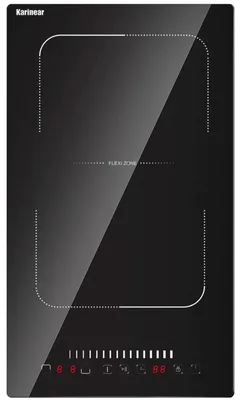 Immagine prodotto di Piano cottura a induzione KNI-302S1 - 2 zone di cottura - 3500 W - Da incasso - Zona combinata - Controllo touch - Timer