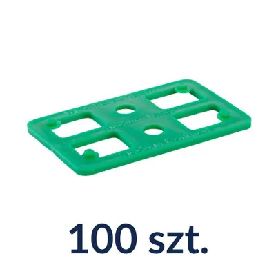 Produktbild von Distanzplatten 80x50x3 mm Kunststoff Abstandshalter bis 2 Tonnen 100 Stück