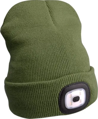 Obrázek produktu pro Extol Light (43192) Čepice s čelovkou 4x45lm, dobíjecí, USB, zelená, univerzální velikost