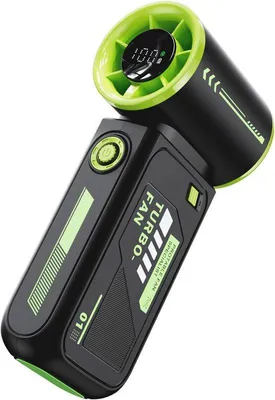 Image de Ventilateur électrique portable, petit ventilateur de voyage 3600 mAh, alimenté par USB, idéal pour le bureau et l'extérieur