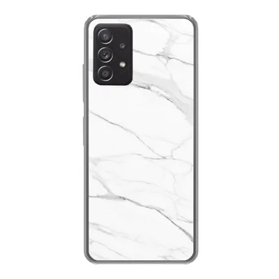 Produktbild von MuchoWow® Handyhülle Schutzhülle Hülle für Samsung galaxy a73 Marmor - Weiß - Linie - Muster - Luxus - Marmoroptik Silikon Softcase Handy Hülle - Handyhülle