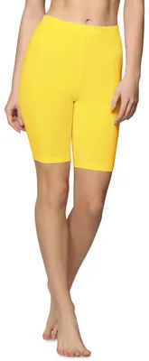 Image de Leggings courts en coton pour femme Bellivalini BLV50-157 (jaune, XL)