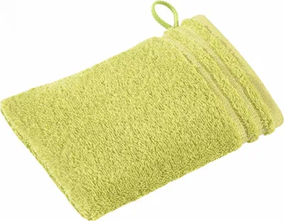 Produktbild von Vossen 114894 | Calypso Feeling Waschhandschuh / 22 x 16 cm - Farbe: Meadowgreen - Größe: 22 x 16 cm