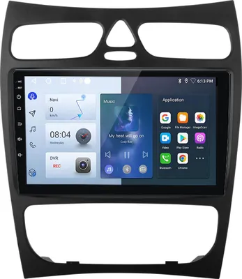 Produktbild von 9"Android13 carplay Autoradio GPS Navi DAB+ WiFi  BT Für Mercedes Benz CLK W209 SWC  WIFI BT 2+32G