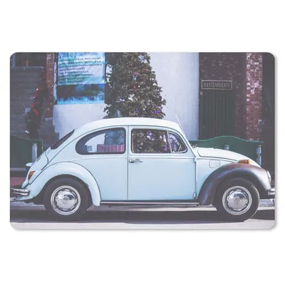 Produktbild von MuchoWow® Mauspad Mousepad Auto - Oldtimer - Weiß 27x18 cm - Mousepads - Maus Mat - Pad - Mausunterlage - Büroartikel - Desk Matten