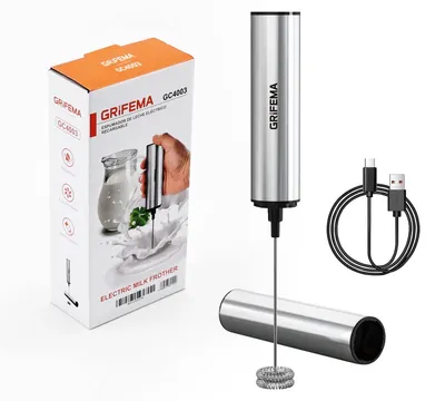 Elektrischer Milchaufschäumer, USB, 13.000 U/min, ergonomisch