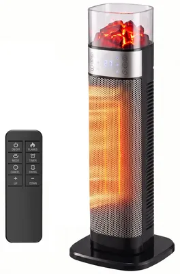 Produktbild von HOMCOM Keramik Heizlüfter 2000W energiesparend Schwarz